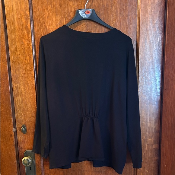 J. Jill Black Stretch Top - Picture 3 of 3